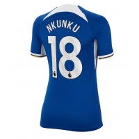 Koszulka piłkarska Chelsea Christopher Nkunku #18 Strój Domowy dla kobiety 2023-24 tanio Krótki Rękaw